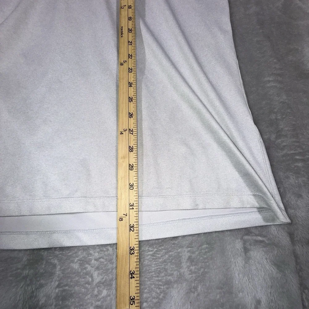 Nike Golf Dri-Fit Polo‎ Chevron Print Light Gray Men's Size X-Large